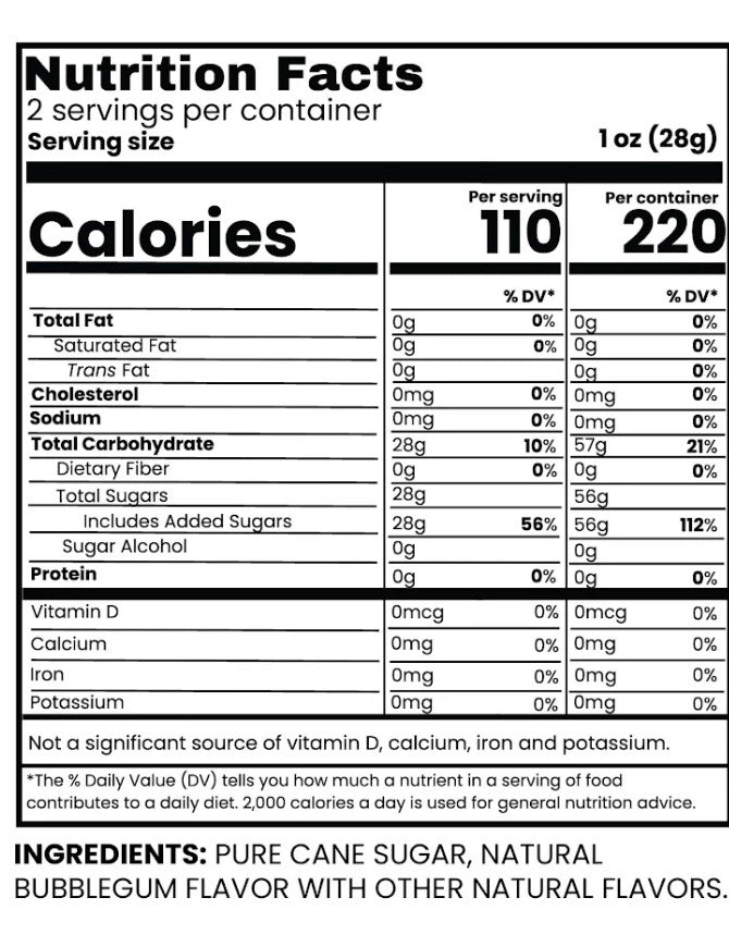 Dye-Free Cotton Candy Bubblegum