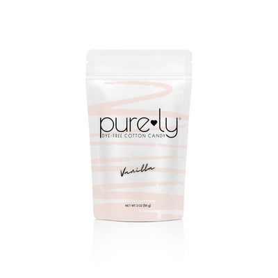 Dye-free vanilla cotton candy