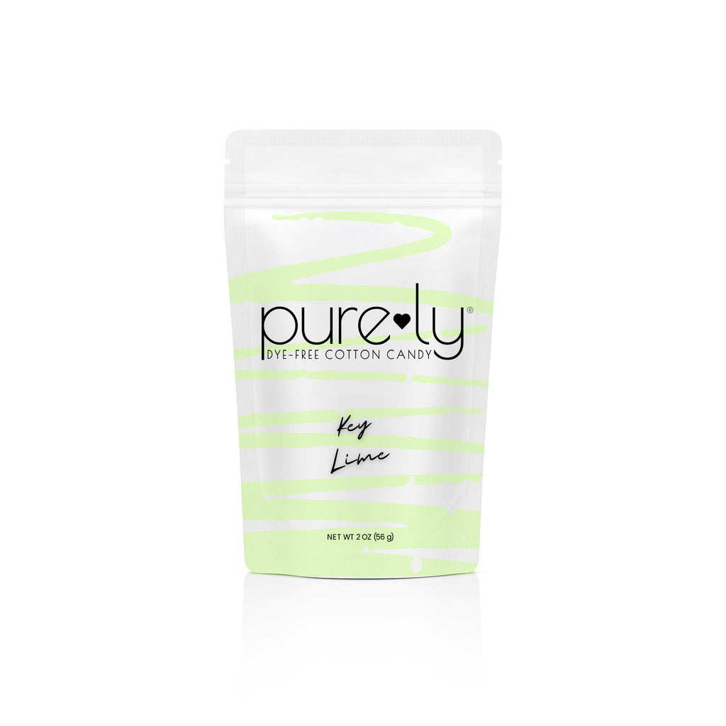 Dye-free key lime cotton candy